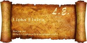Lipka Elvira névjegykártya